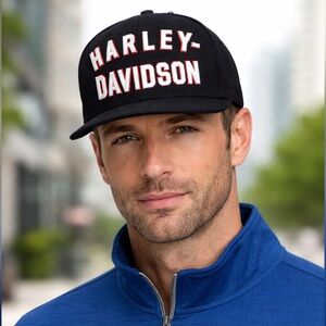 Harley Davidson || Men’s Fitted Baseball cap Head Size 7 3/4 61.5 cm